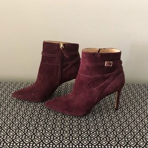 Nine West burgundy booties